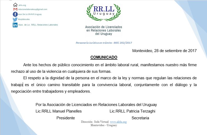 COMUNICADO