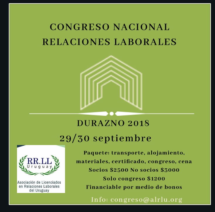 I CONGRESO NACIONAL DE RELACIONES LABORALES