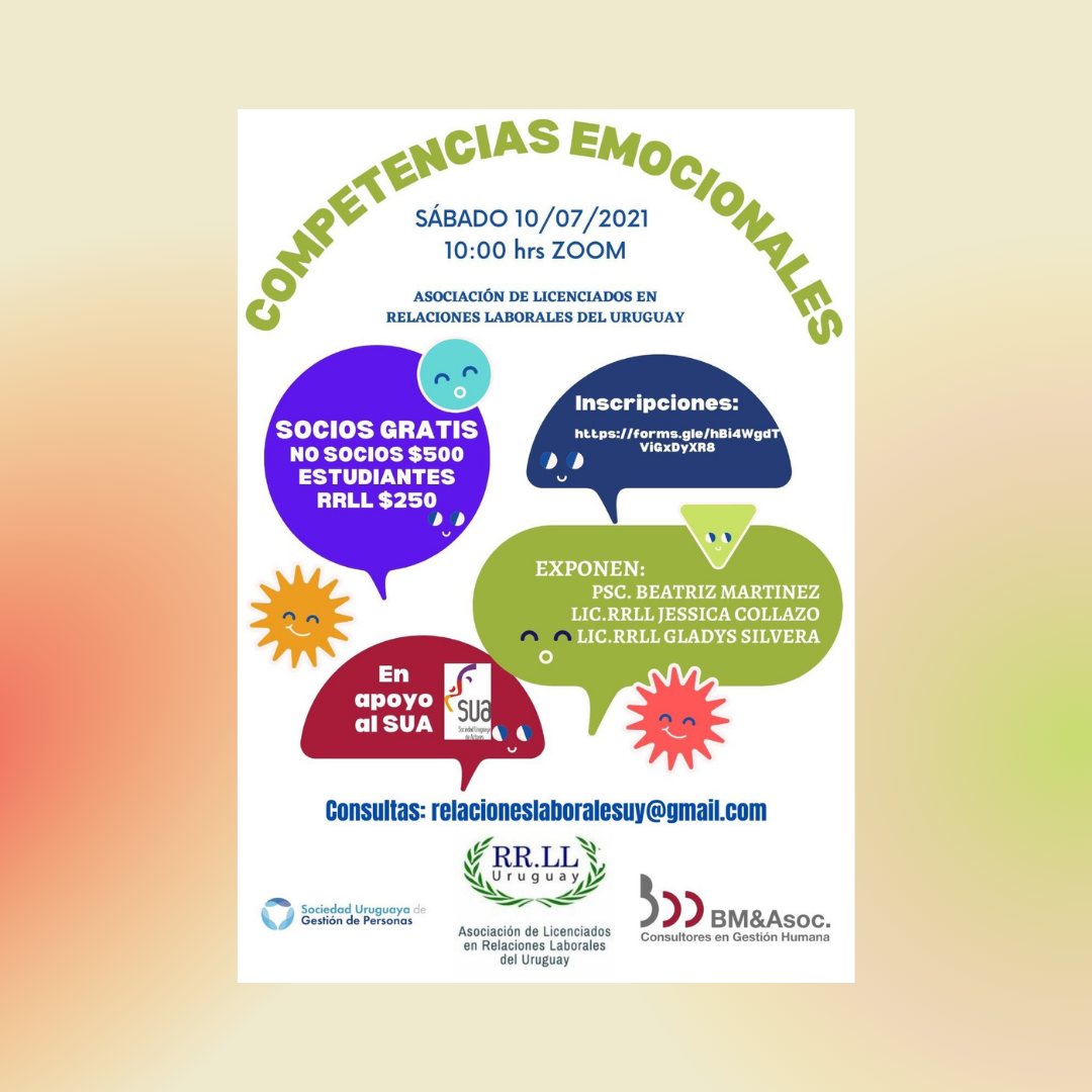🧠👥Competencias Emocionales – Próxima Actividad, Julio 2021.